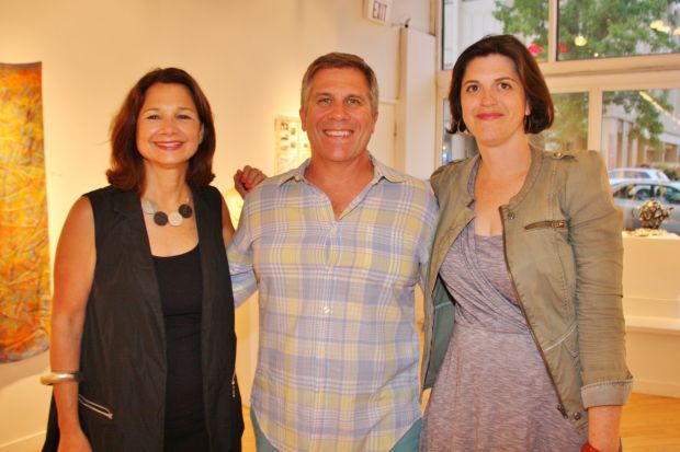 Boo McLoughlin (Executive Director), Tim Flynn (Board Chair), Stefanie Kirkland (Director of Exhibitions)